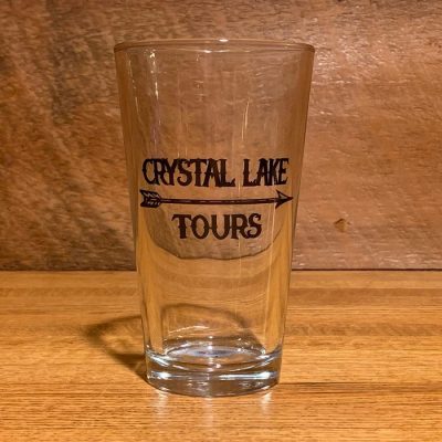Crystal Lake Tours Arrow Pint Glass