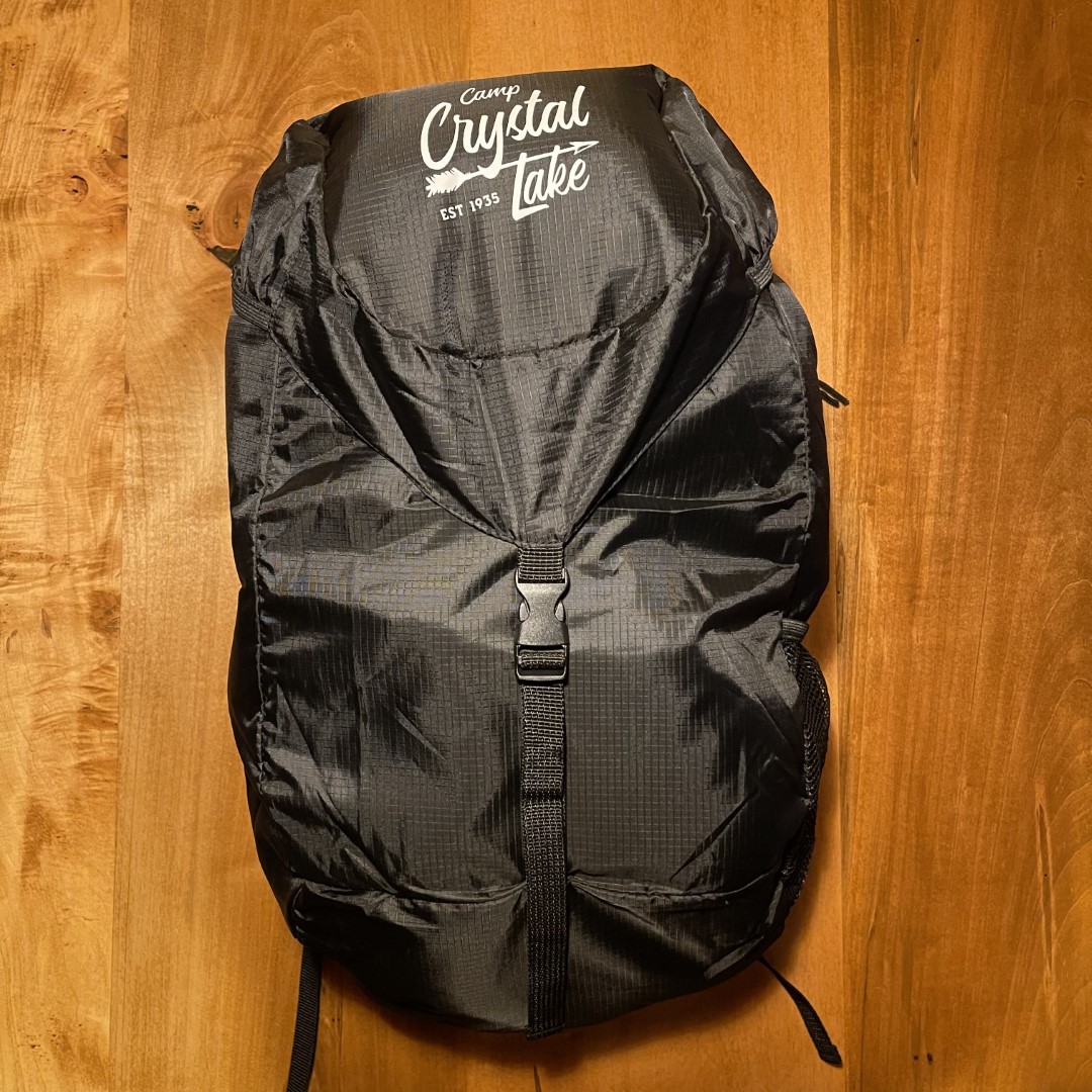 Camp Crystal Lake Packable Ripstop Backpack - Crystal Lake Tours