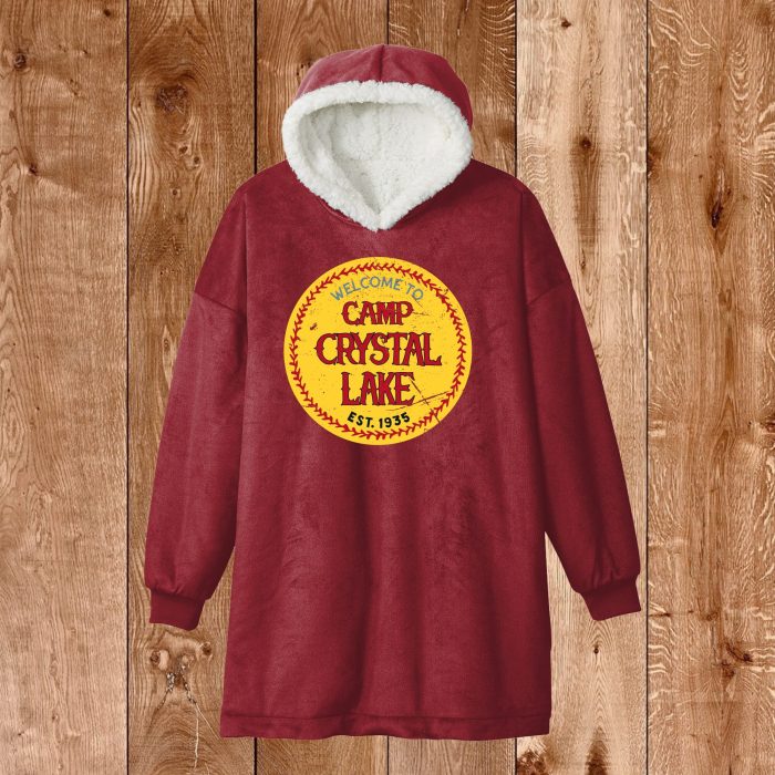 Camp Crystal Lake Wearable Blanket Red