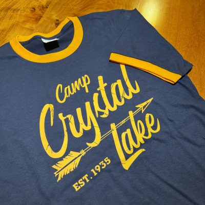 Camp Crystal Lake Navy / Gold Ringer T-Shirt