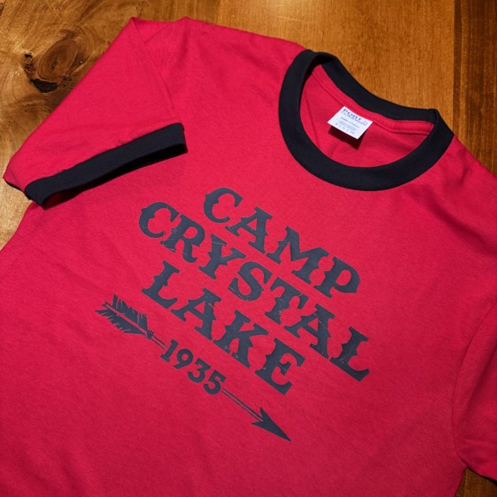 Camp Crystal Lake Red / Black Ringer T-Shirt - Image 3