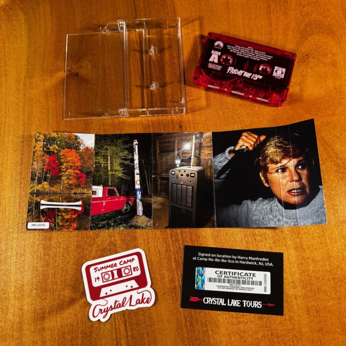 Crystal Lake Tours Signed Friday the 13th Soundtrack Cassette - Image 2
