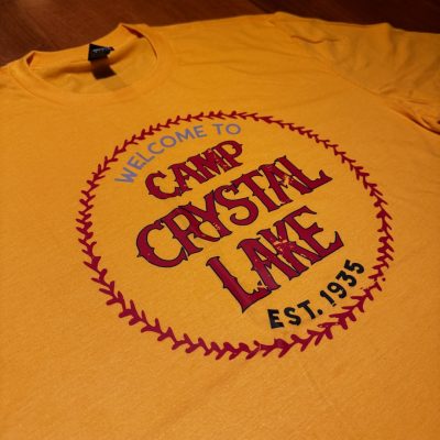 Welcome to Camp Crystal Lake Heathered Gold T-Shirt