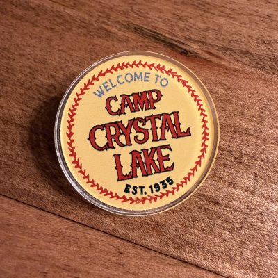 Welcome to Camp Crystal Lake Acrylic Pin